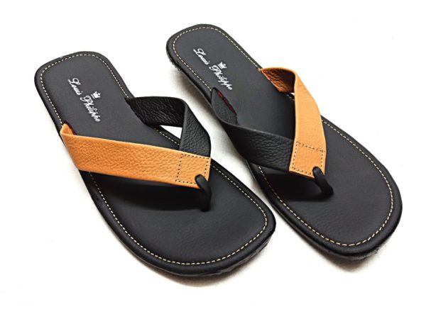 BRANDED COPY MEN’S LEATHER SLIPPERS