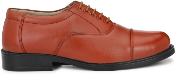 POLICE SHOES PARTY WEAR FOR MEN ( TAN ) - Image 3